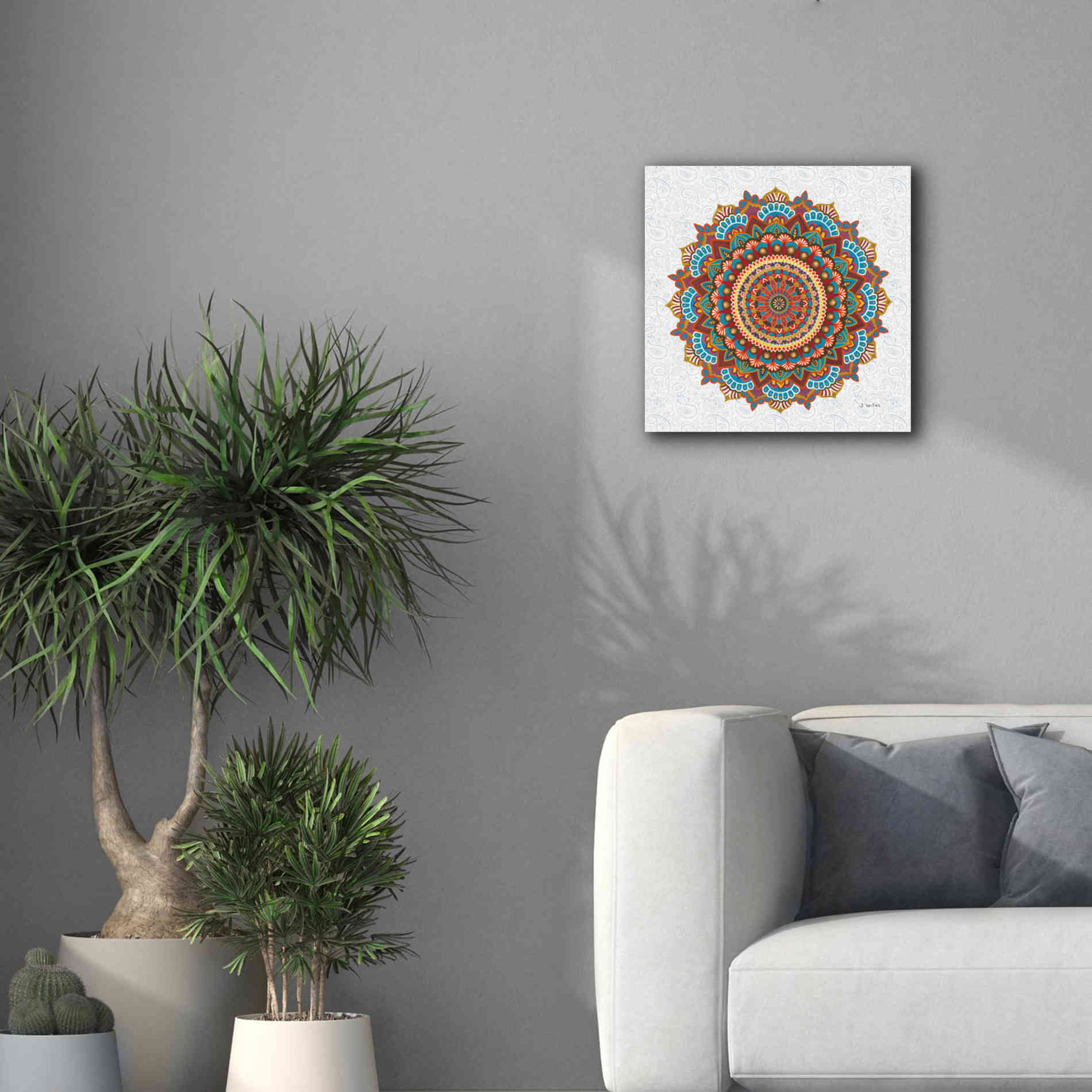 'Mandala Dream' by James Wiens, Canvas Wall Art,18 x 18