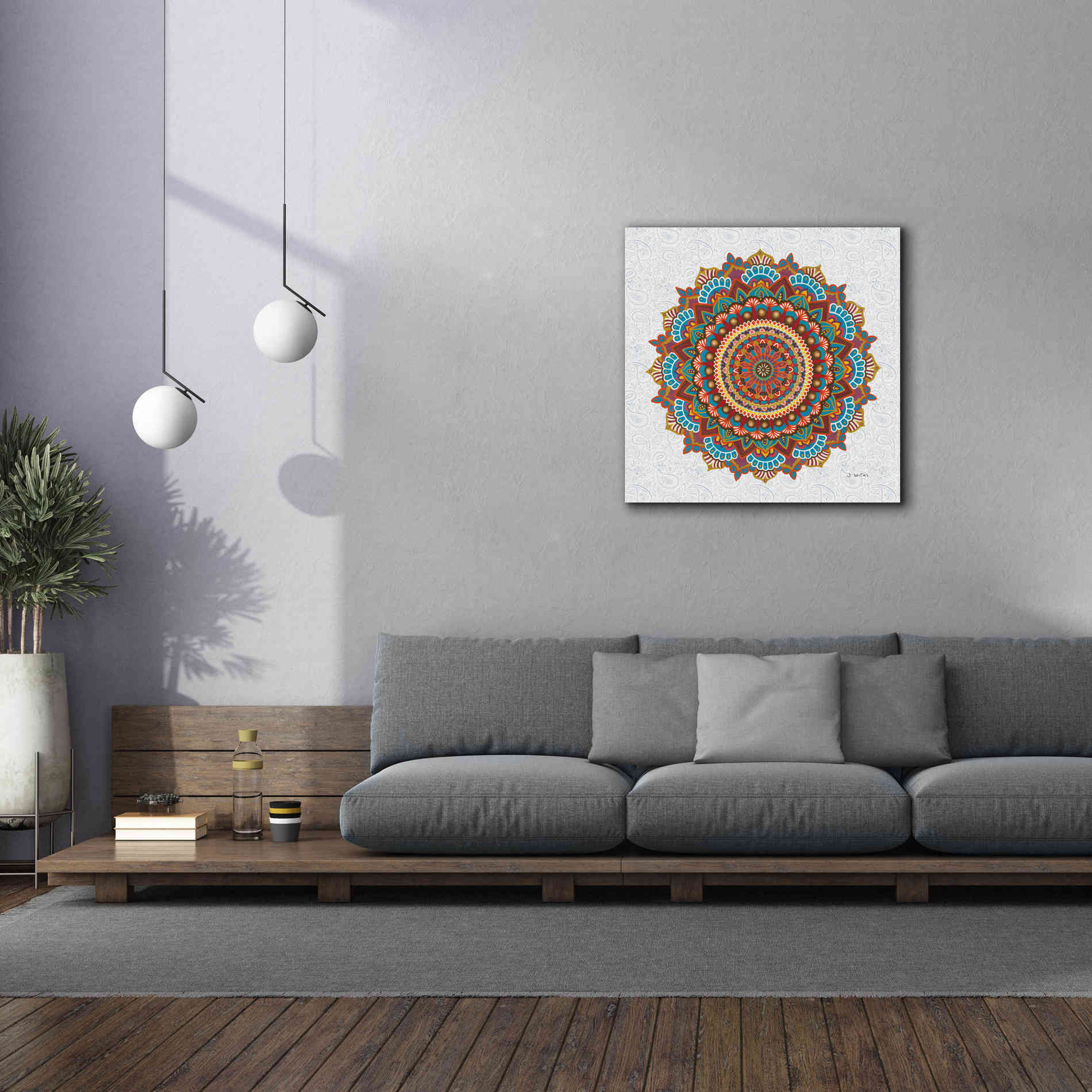 'Mandala Dream' by James Wiens, Canvas Wall Art,37 x 37