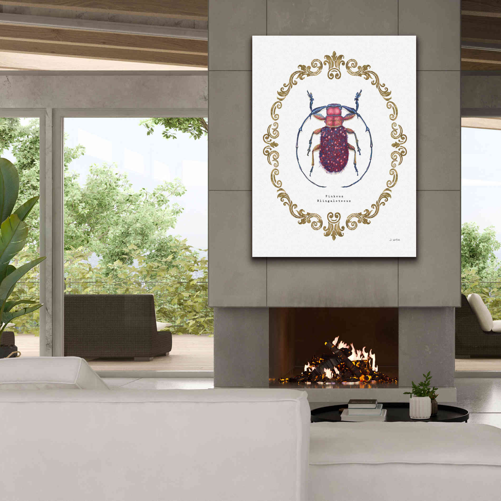 'Adorning Coleoptera II' by James Wiens, Canvas Wall Art,40 x 54