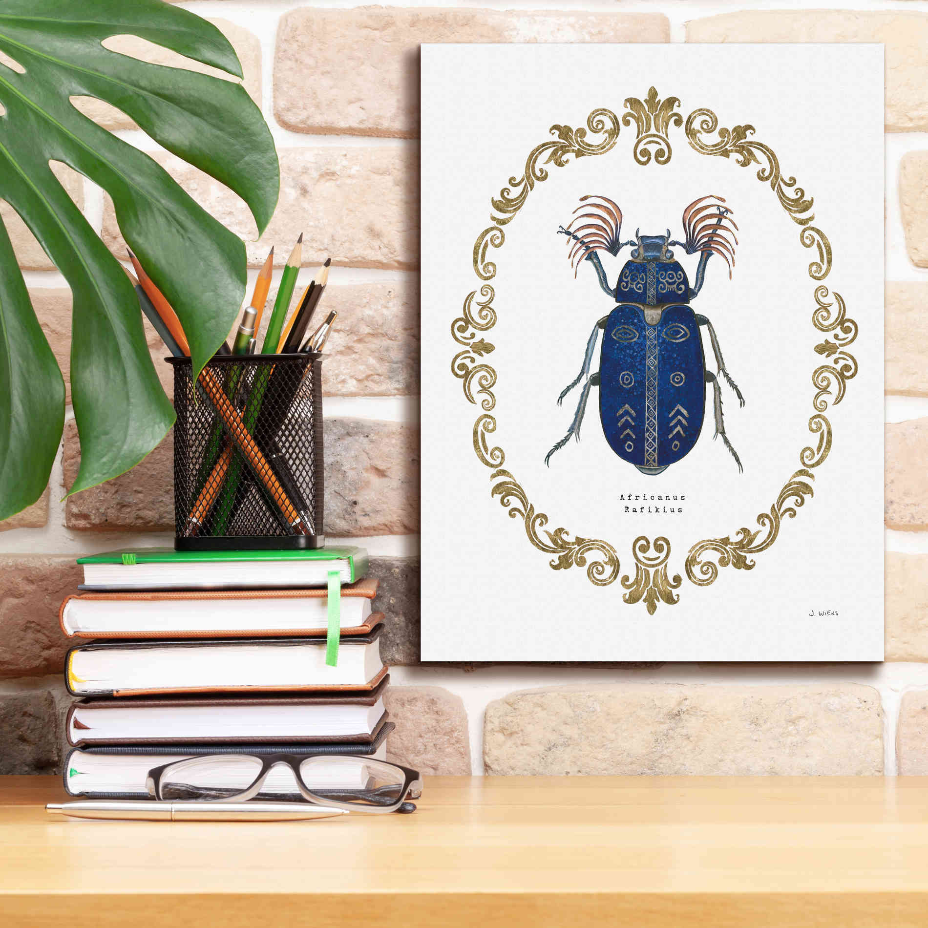 'Adorning Coleoptera III' by James Wiens, Canvas Wall Art,12 x 16
