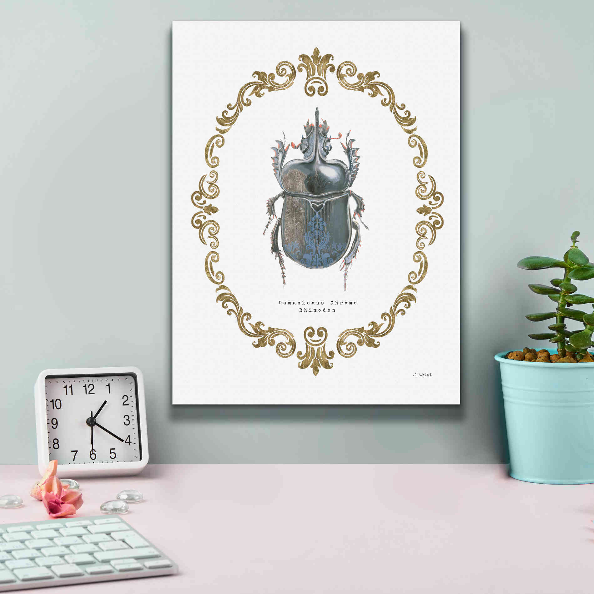 'Adorning Coleoptera IV' by James Wiens, Canvas Wall Art,12 x 16