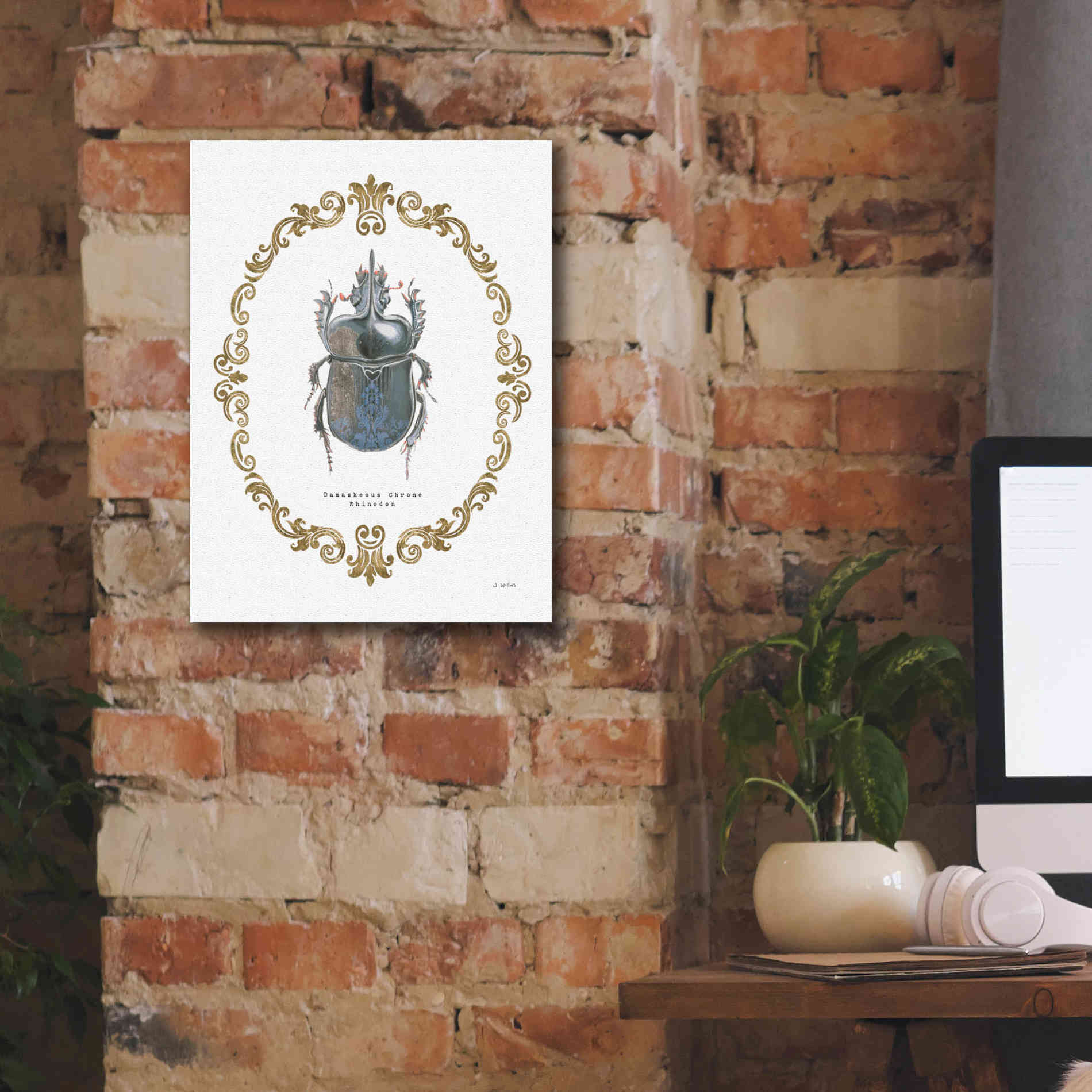 'Adorning Coleoptera IV' by James Wiens, Canvas Wall Art,12 x 16