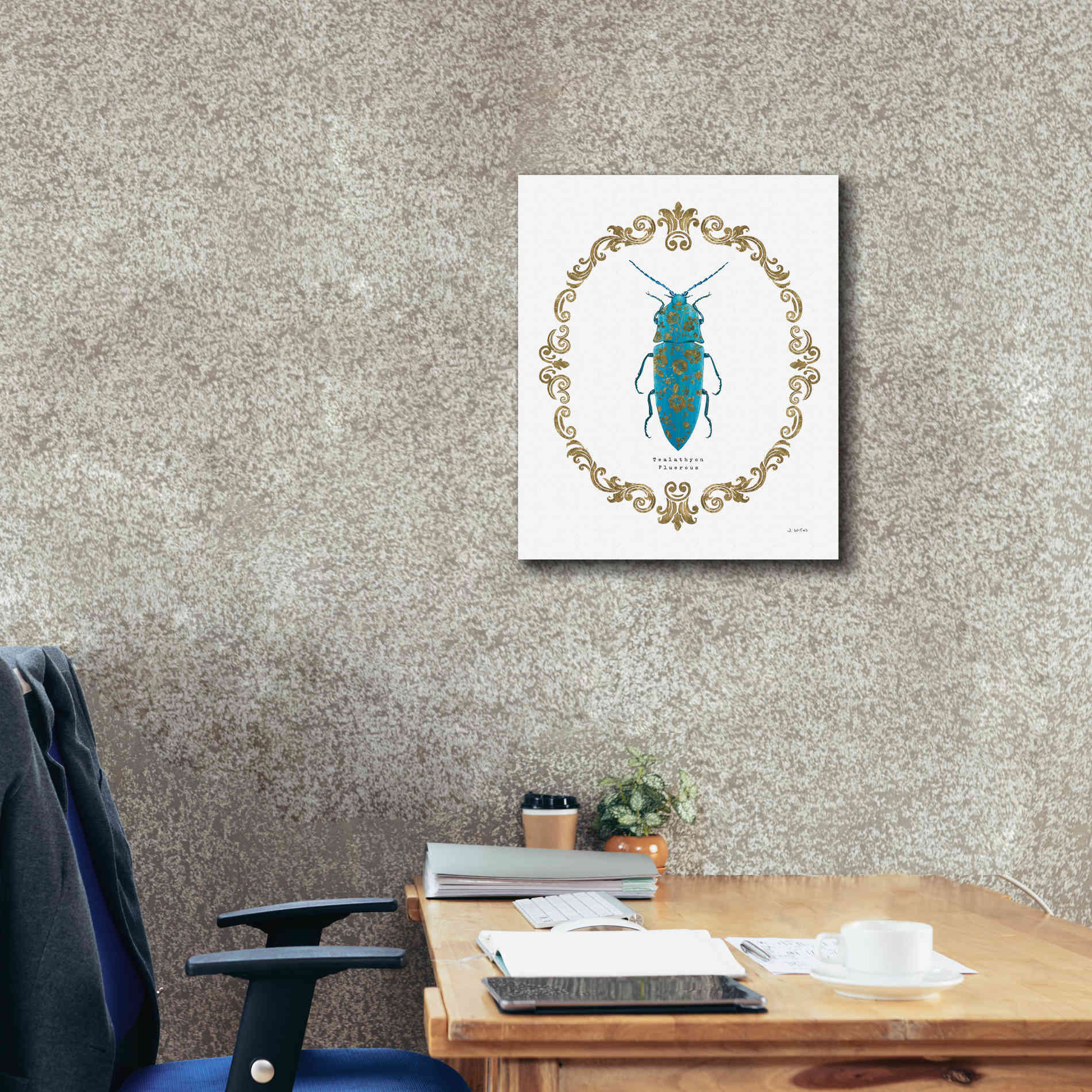 'Adorning Coleoptera VIII' by James Wiens, Canvas Wall Art,20 x 24