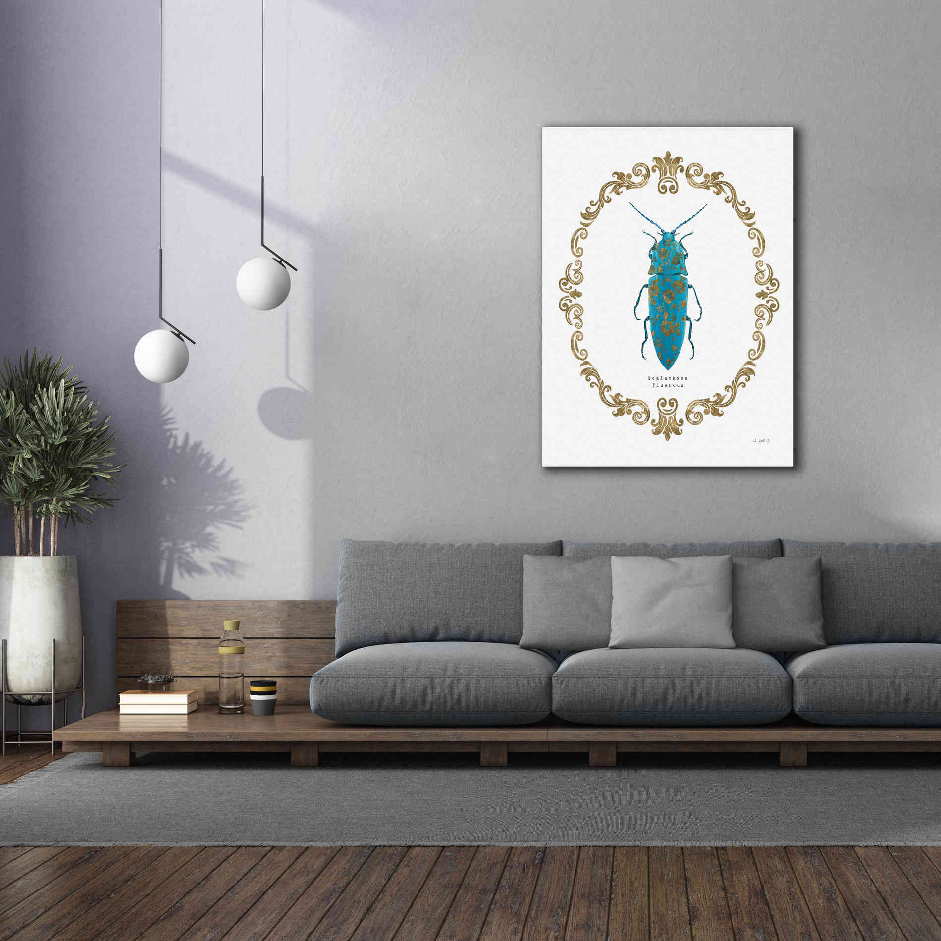 'Adorning Coleoptera VIII' by James Wiens, Canvas Wall Art,40 x 54