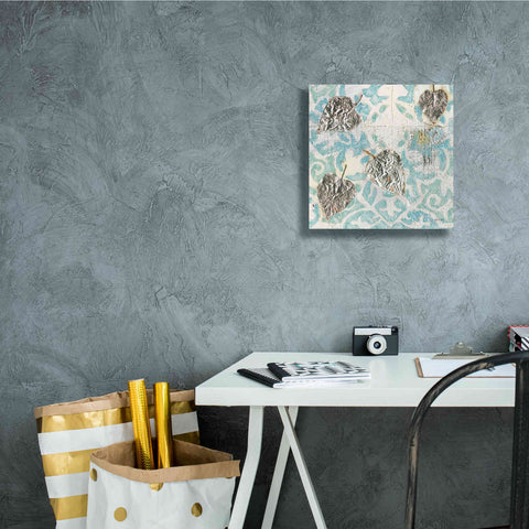 Image of 'Gracefully Blue I' by James Wiens, Canvas Wall Art,12 x 12