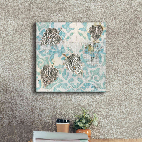 Image of 'Gracefully Blue I' by James Wiens, Canvas Wall Art,18 x 18