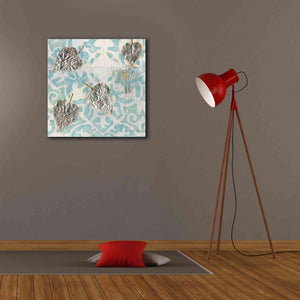 'Gracefully Blue I' by James Wiens, Canvas Wall Art,26 x 26