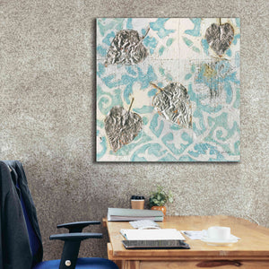 'Gracefully Blue I' by James Wiens, Canvas Wall Art,37 x 37
