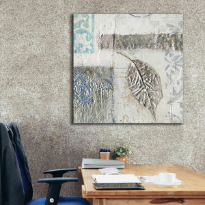 'Gracefully Blue IV' by James Wiens, Canvas Wall Art,37 x 37