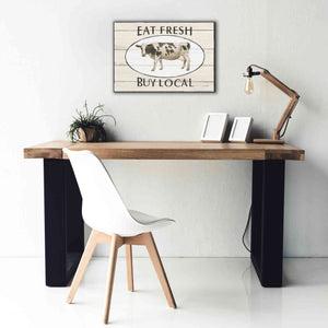 'Country Cow V' by James Wiens, Canvas Wall Art,26 x 18