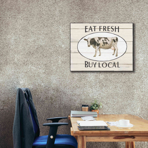 Image of 'Country Cow V' by James Wiens, Canvas Wall Art,34 x 26