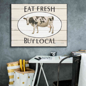 'Country Cow V' by James Wiens, Canvas Wall Art,34 x 26