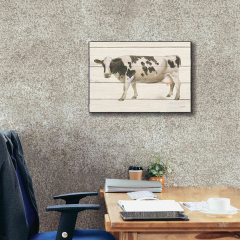 Image of 'Country Cow VI' by James Wiens, Canvas Wall Art,26 x 18