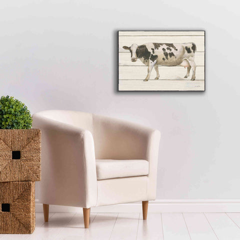 Image of 'Country Cow VI' by James Wiens, Canvas Wall Art,26 x 18
