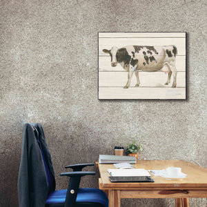'Country Cow VI' by James Wiens, Canvas Wall Art,34 x 26