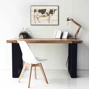 'Country Cow VII' by James Wiens, Canvas Wall Art,26 x 18