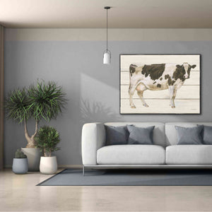 'Country Cow VII' by James Wiens, Canvas Wall Art,54 x 40