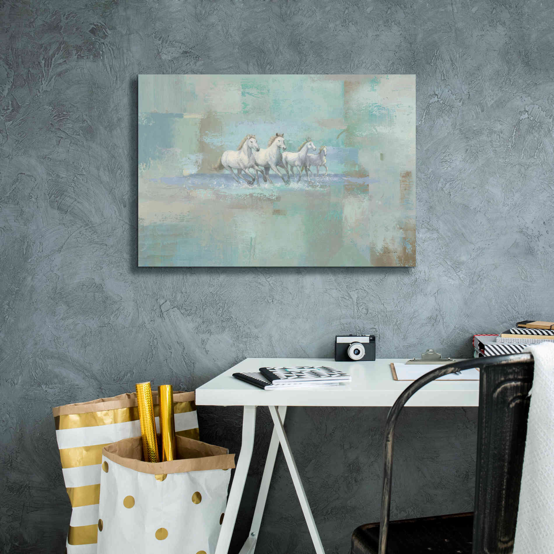 'Running Wild' by James Wiens, Canvas Wall Art,26 x 18