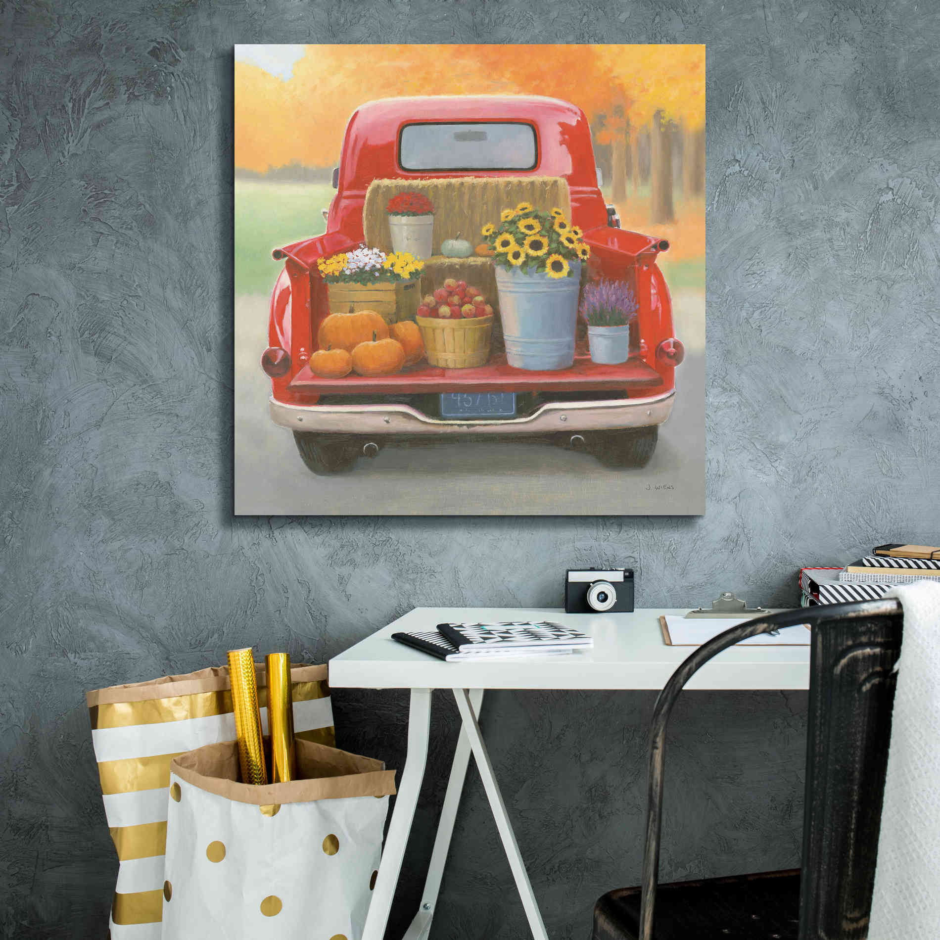 'Heartland Harvest Moments I' by James Wiens, Canvas Wall Art,26 x 26