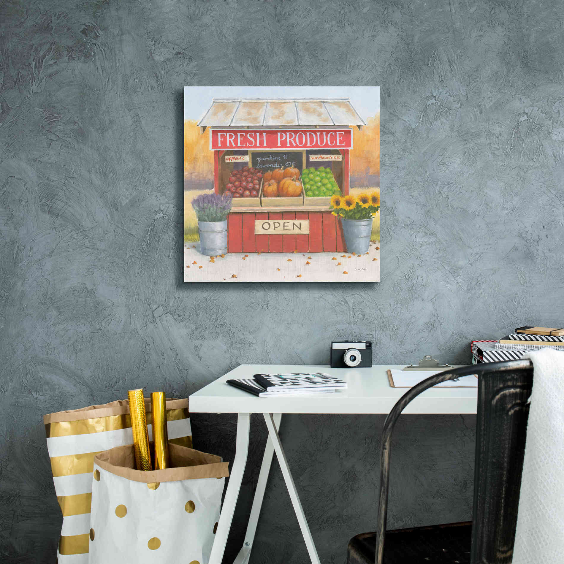 'Heartland Harvest Moments II' by James Wiens, Canvas Wall Art,18 x 18
