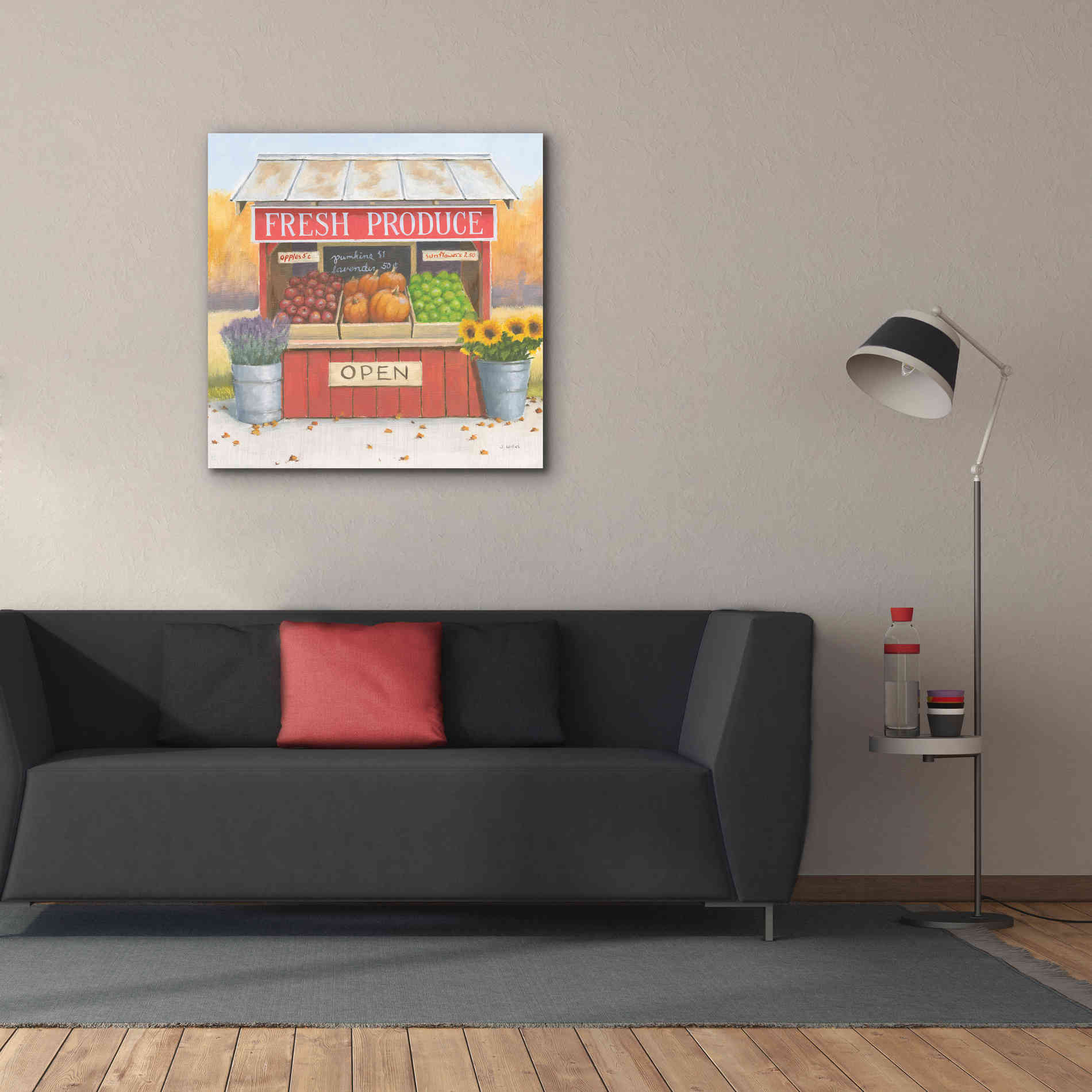 'Heartland Harvest Moments II' by James Wiens, Canvas Wall Art,37 x 37