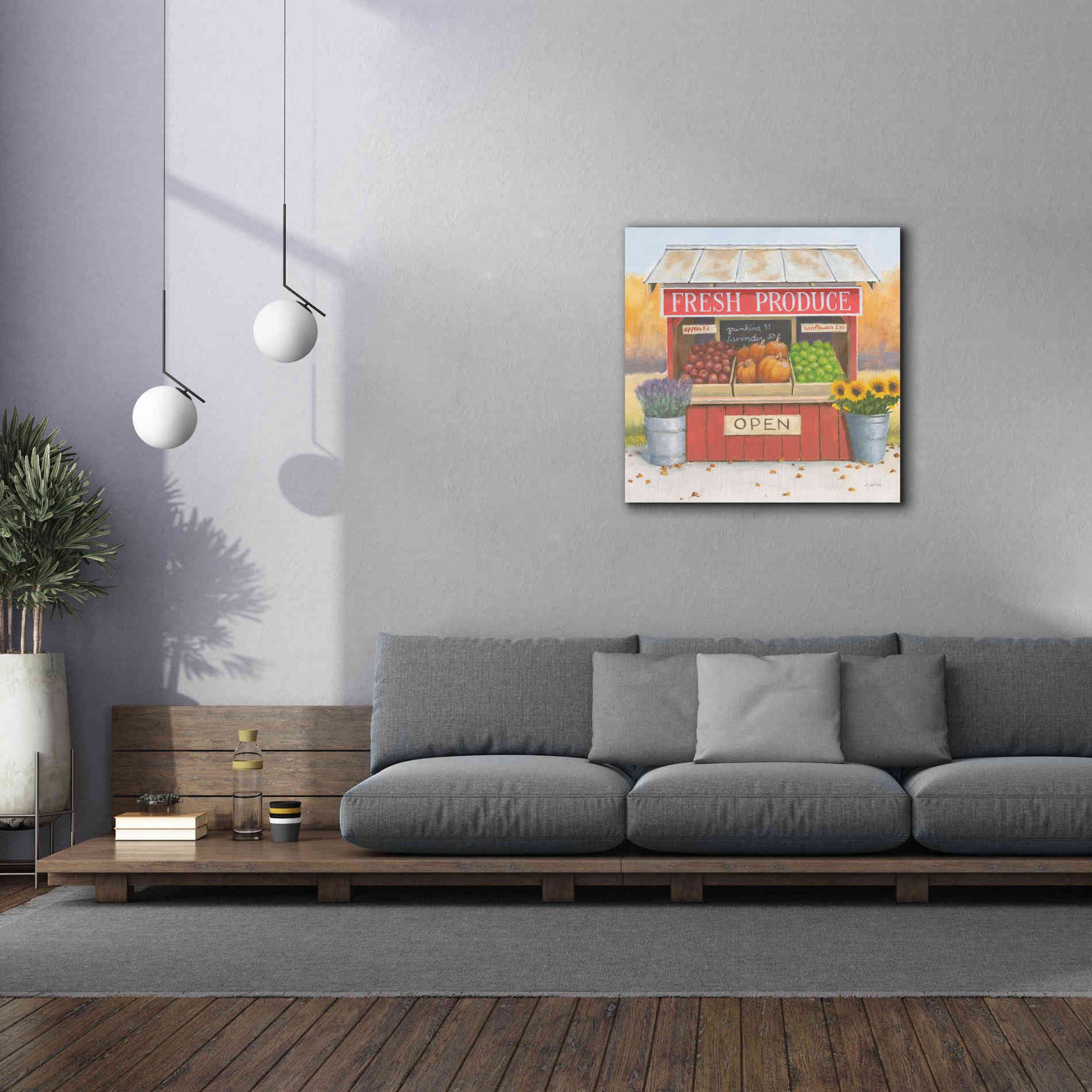 'Heartland Harvest Moments II' by James Wiens, Canvas Wall Art,37 x 37