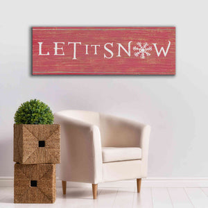 'Christmas Affinity I Red' by James Wiens, Canvas Wall Art,60 x 20