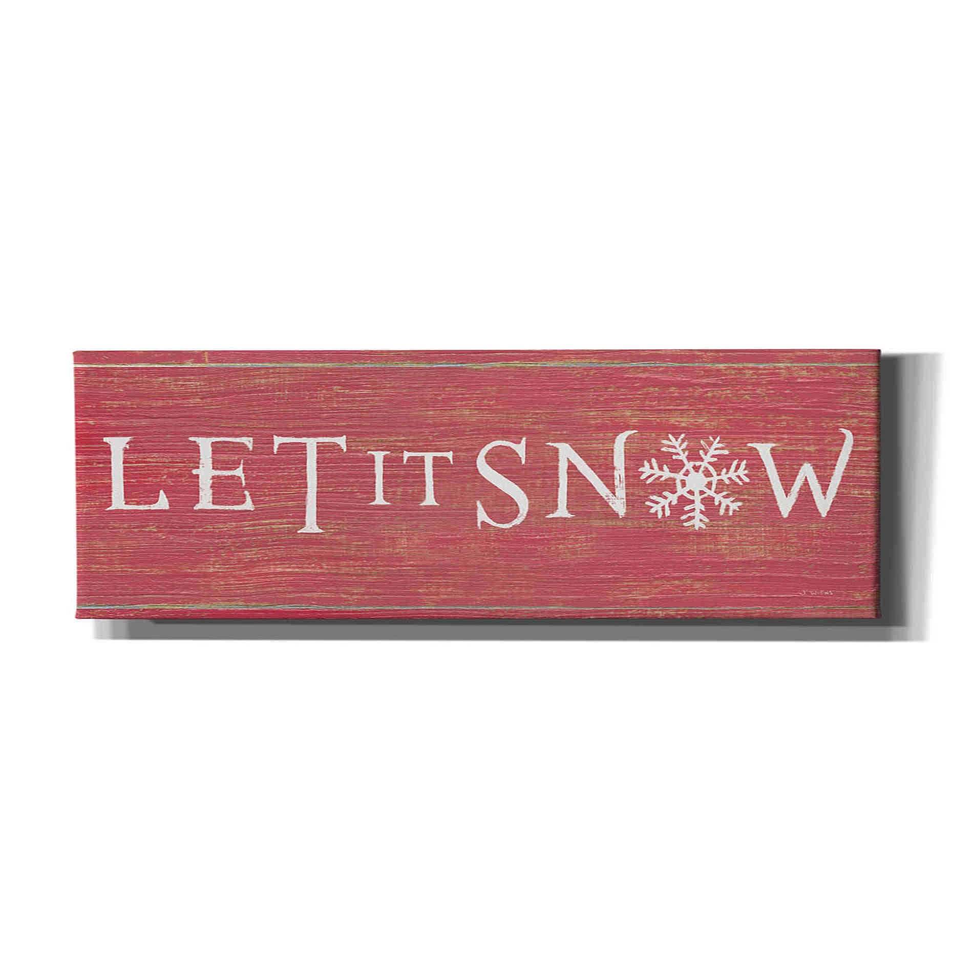 'Christmas Affinity I Red' by James Wiens, Canvas Wall Art,36x12x1.55x0,60x20x1.74x0