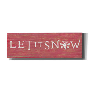 'Christmas Affinity I Red' by James Wiens, Canvas Wall Art,36x12x1.55x0,60x20x1.74x0