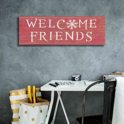 Image of 'Christmas Affinity II Red' by James Wiens, Canvas Wall Art,36 x 12