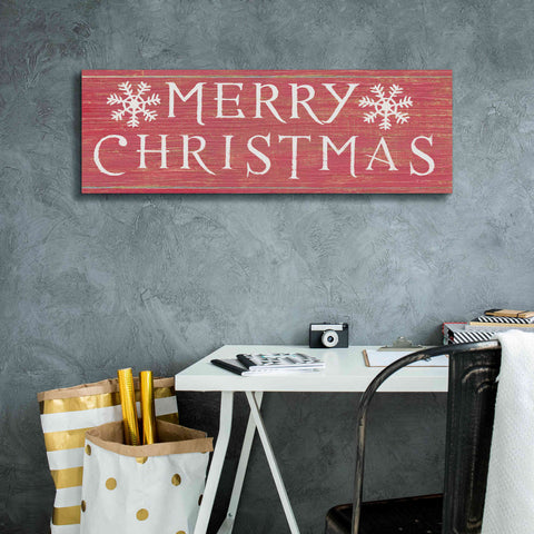 Image of 'Christmas Affinity III Red' by James Wiens, Canvas Wall Art,36 x 12