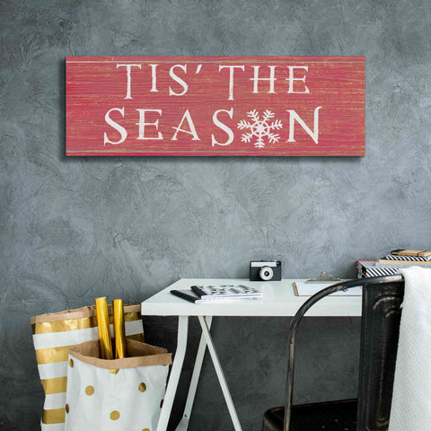 Image of 'Christmas Affinity IV Red' by James Wiens, Canvas Wall Art,36 x 12