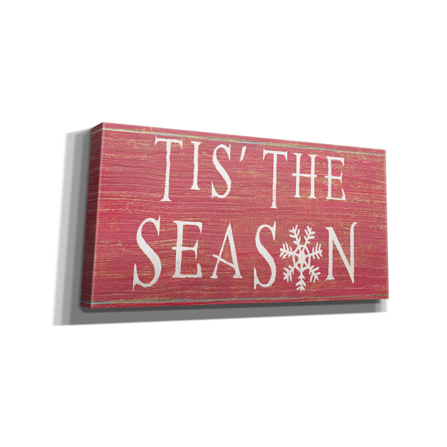 'Christmas Affinity IV Red' by James Wiens, Canvas Wall Art,36x12x1.55x0,60x20x1.74x0