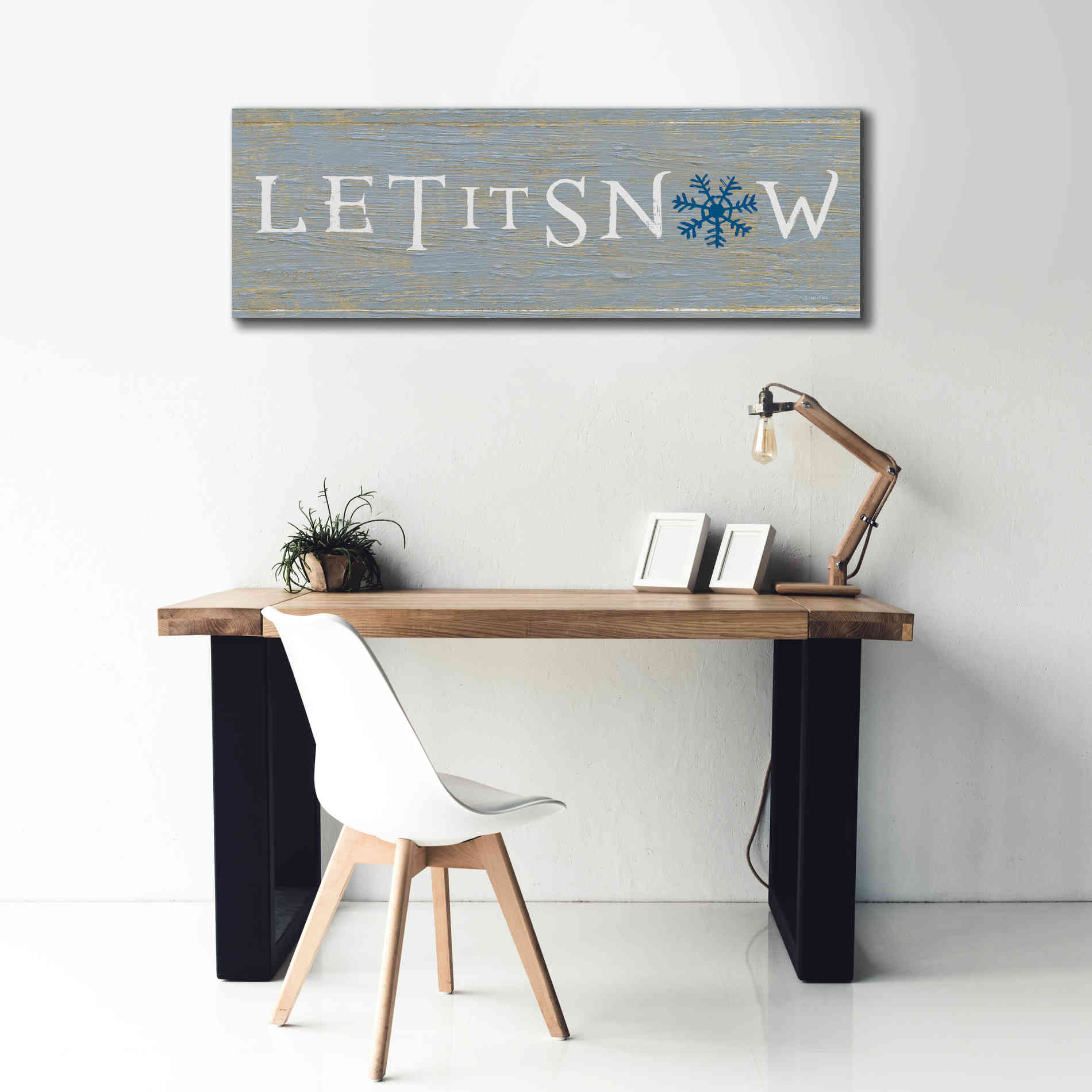 'Christmas Affinity I Grey' by James Wiens, Canvas Wall Art,60 x 20