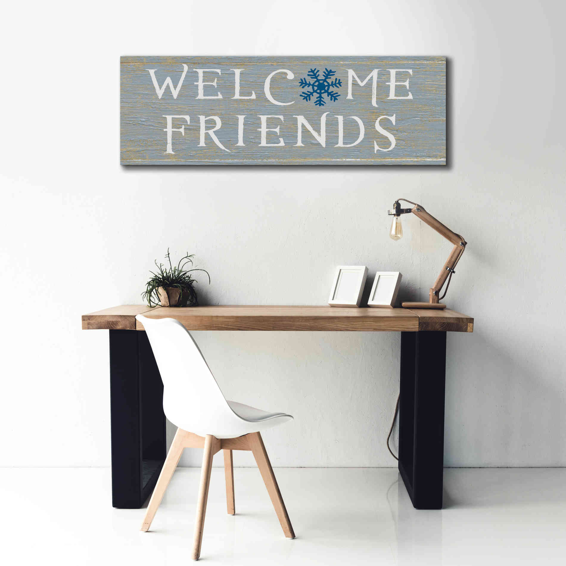 'Christmas Affinity II Grey' by James Wiens, Canvas Wall Art,60 x 20