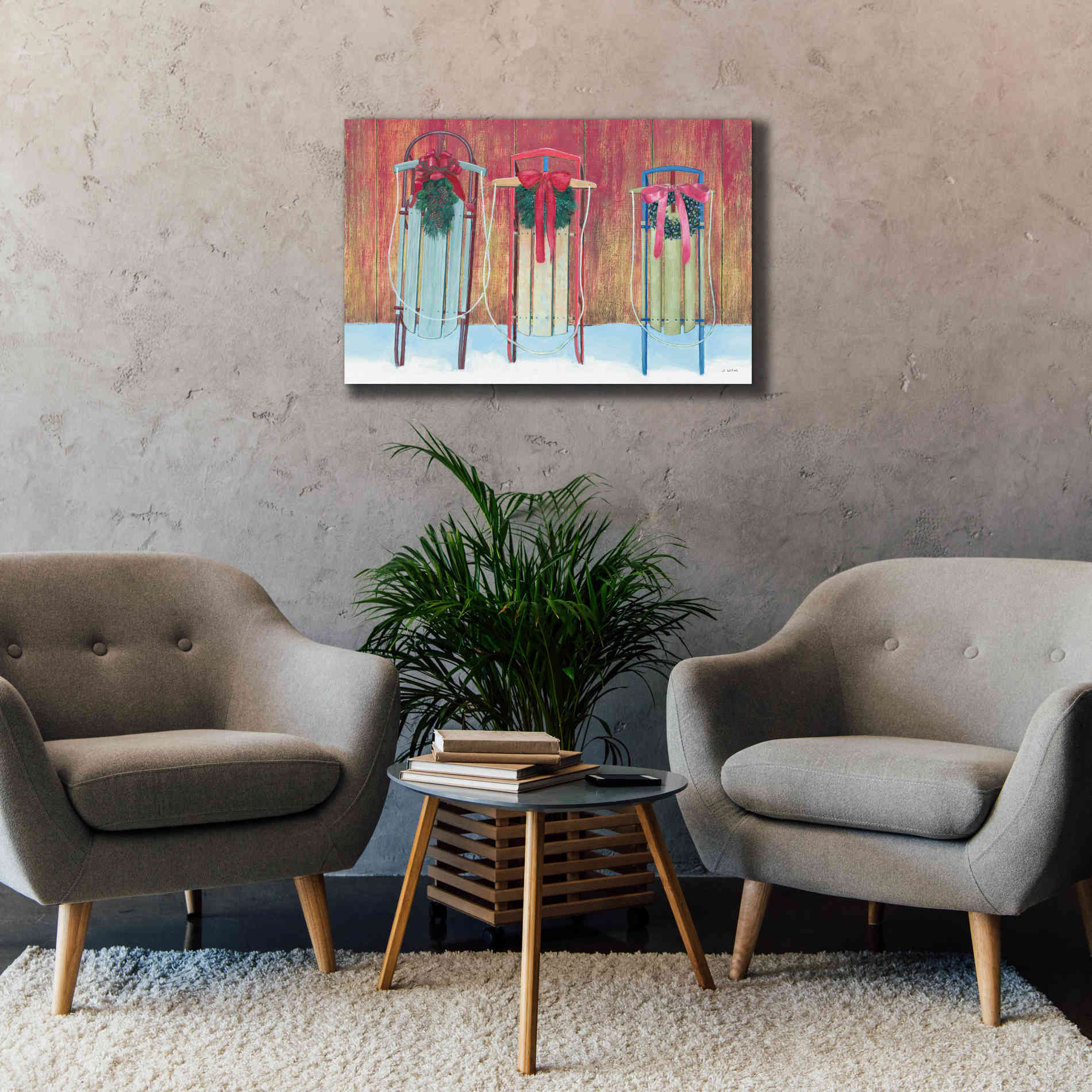 'Christmas Affinity V' by James Wiens, Canvas Wall Art,40 x 26