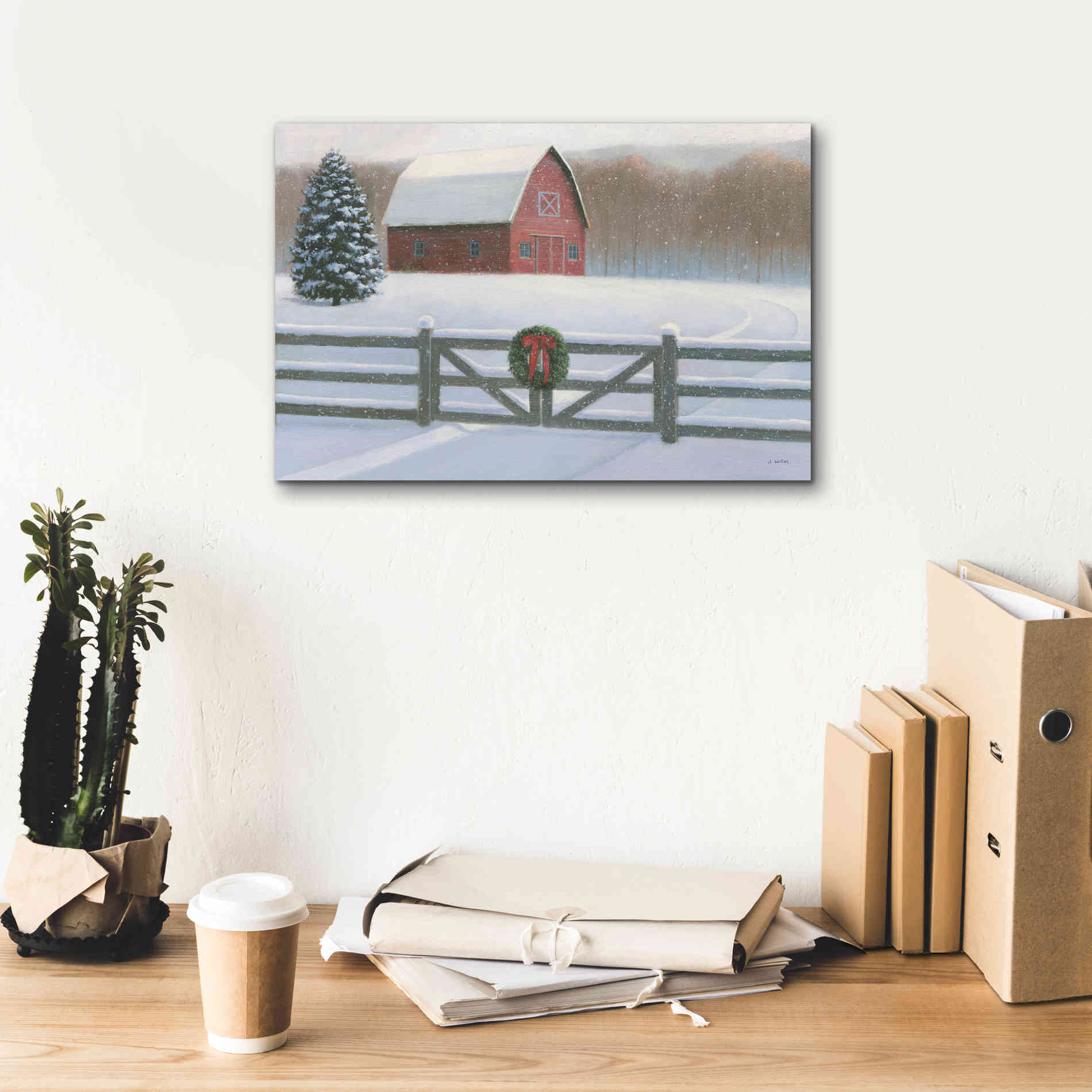 'Christmas Affinity VI' by James Wiens, Canvas Wall Art,18 x 12