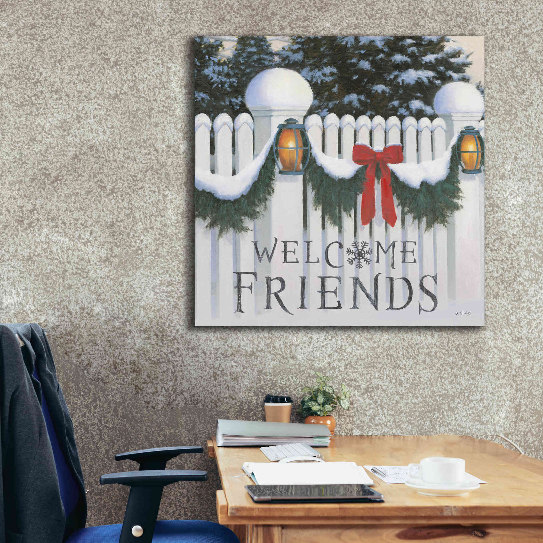 'Christmas Affinity VIII' by James Wiens, Canvas Wall Art,37 x 37