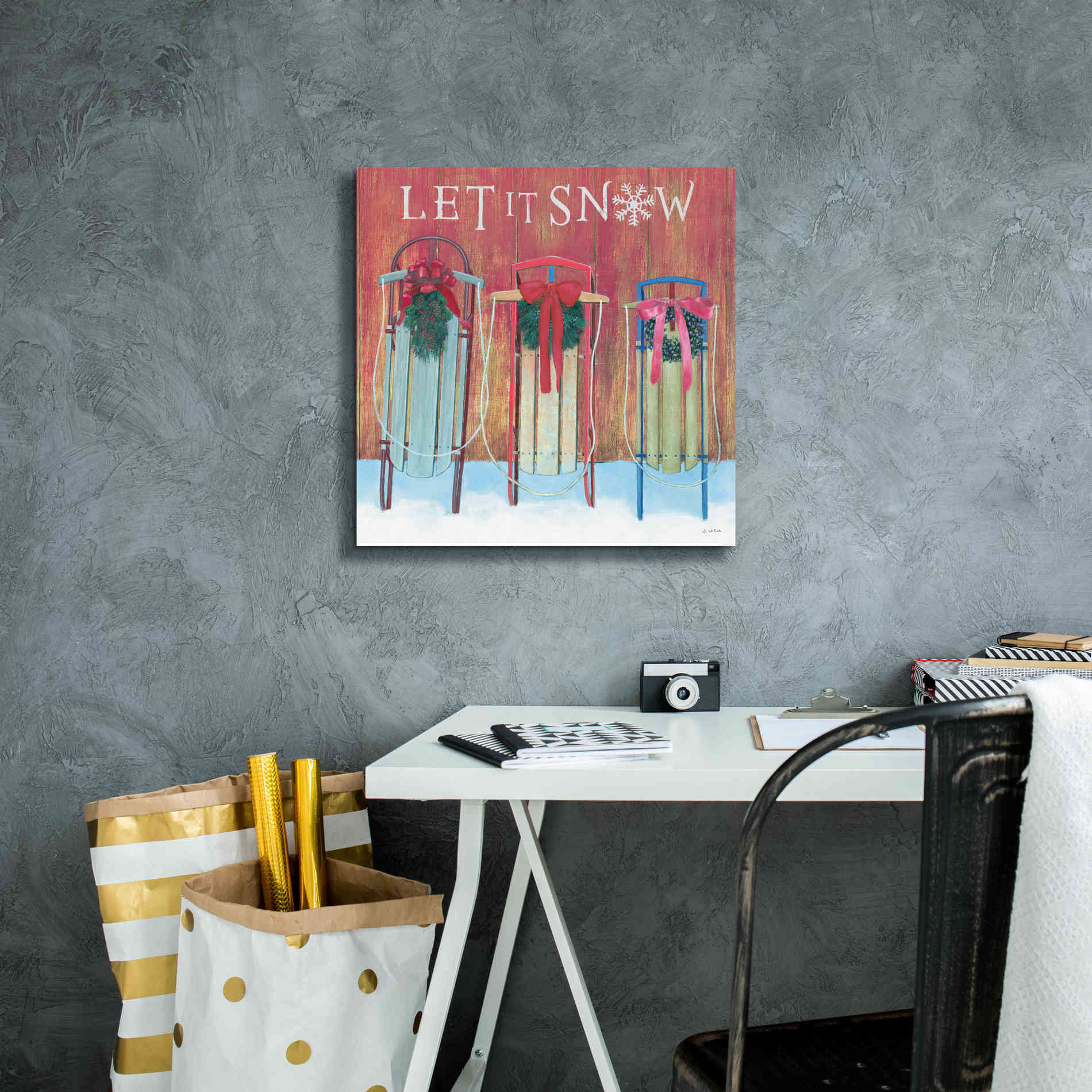 'Christmas Affinity IX' by James Wiens, Canvas Wall Art,18 x 18
