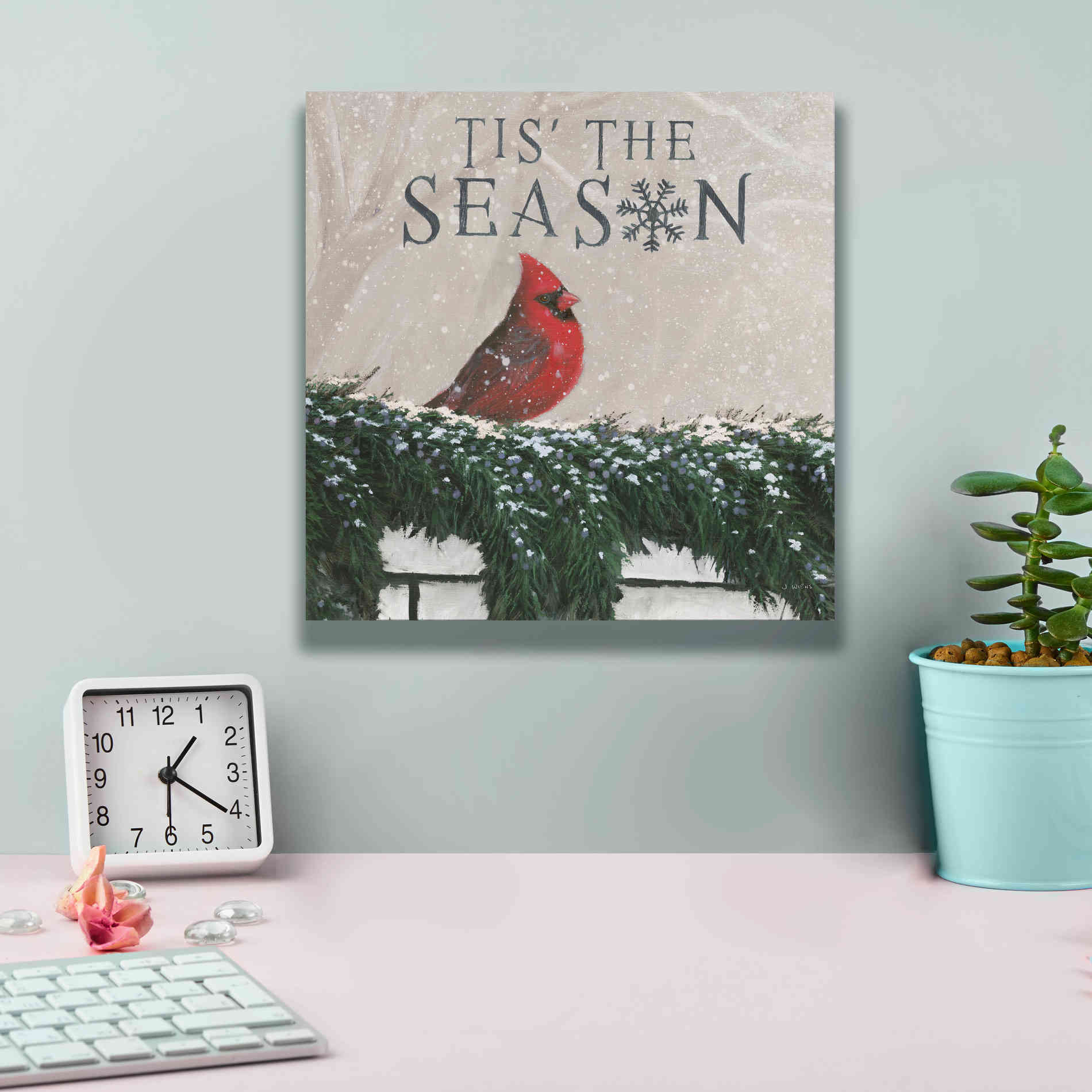 'Christmas Affinity X' by James Wiens, Canvas Wall Art,12 x 12