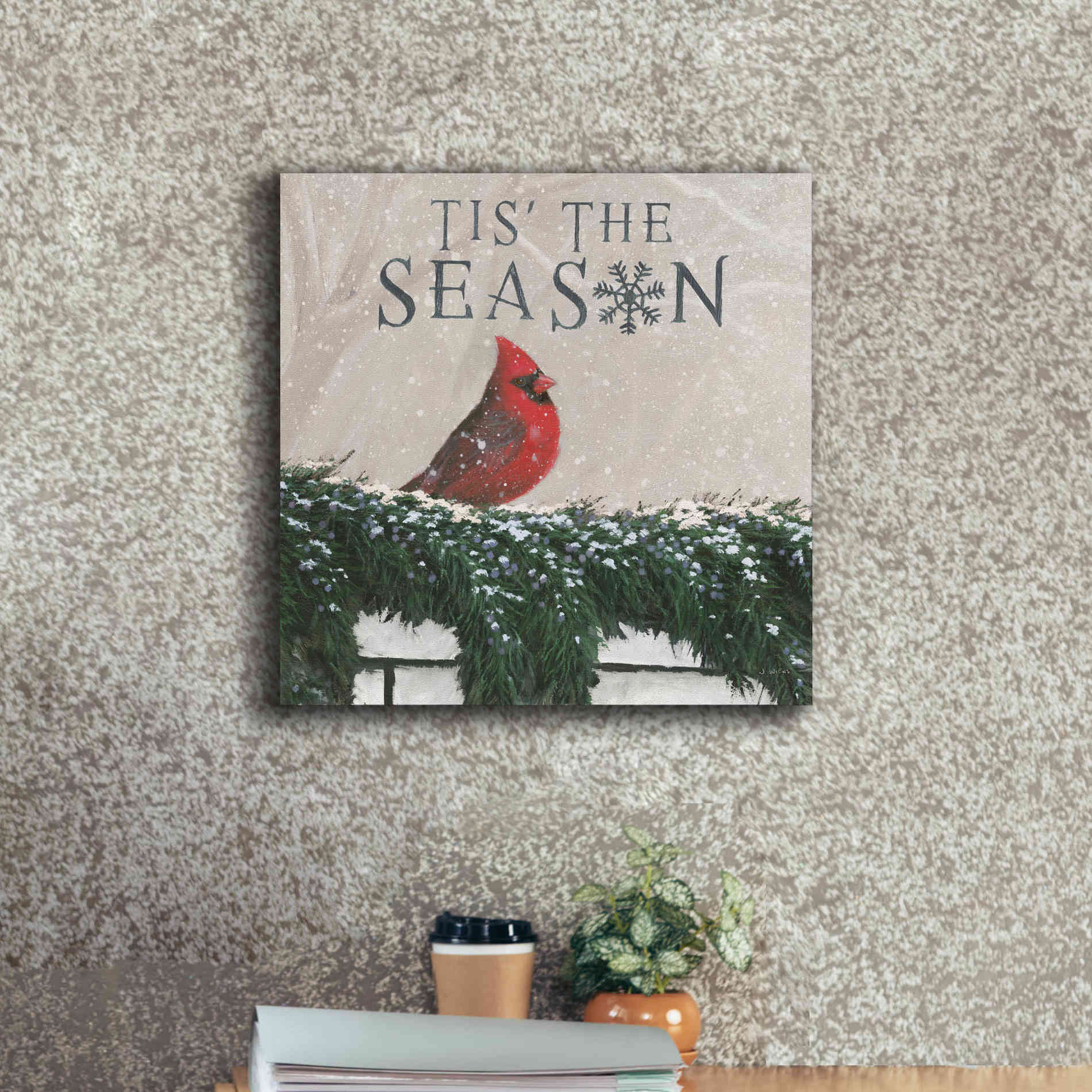 'Christmas Affinity X' by James Wiens, Canvas Wall Art,18 x 18