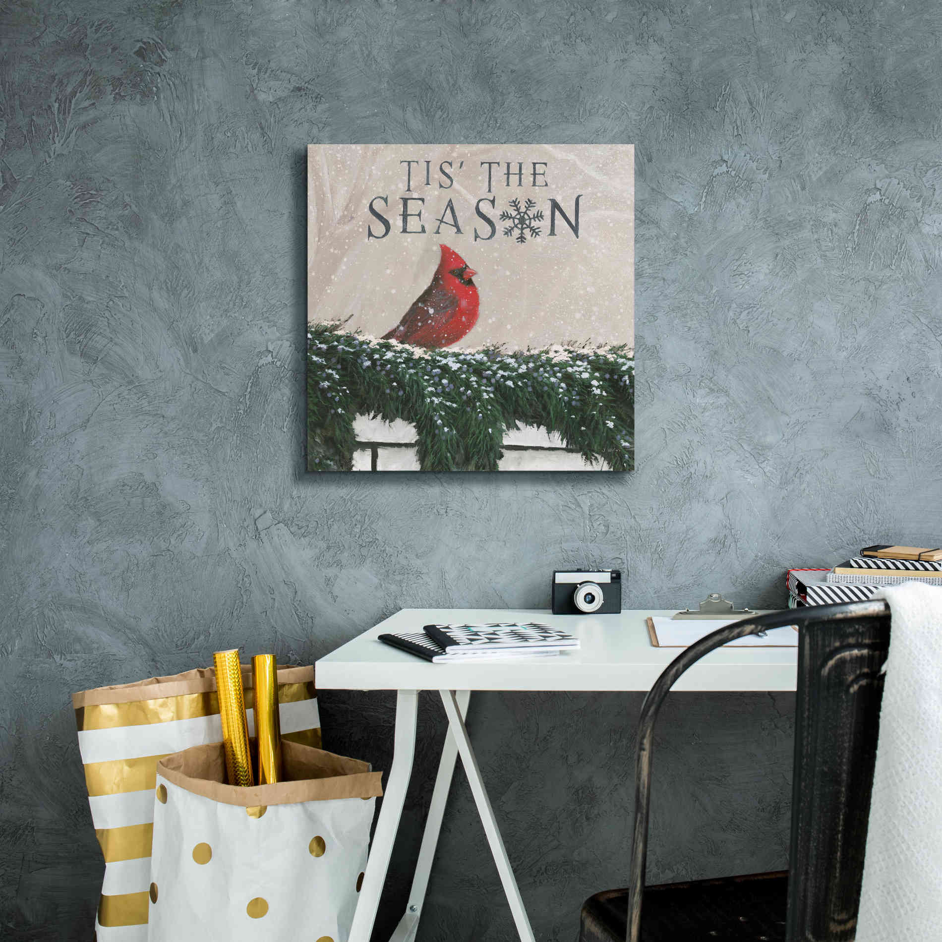 'Christmas Affinity X' by James Wiens, Canvas Wall Art,18 x 18