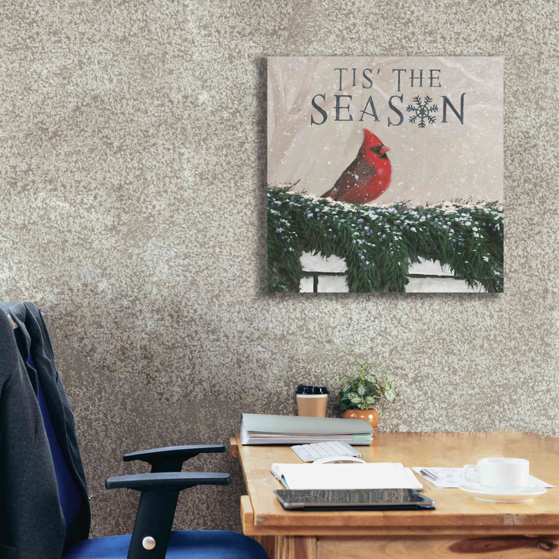 'Christmas Affinity X' by James Wiens, Canvas Wall Art,26 x 26