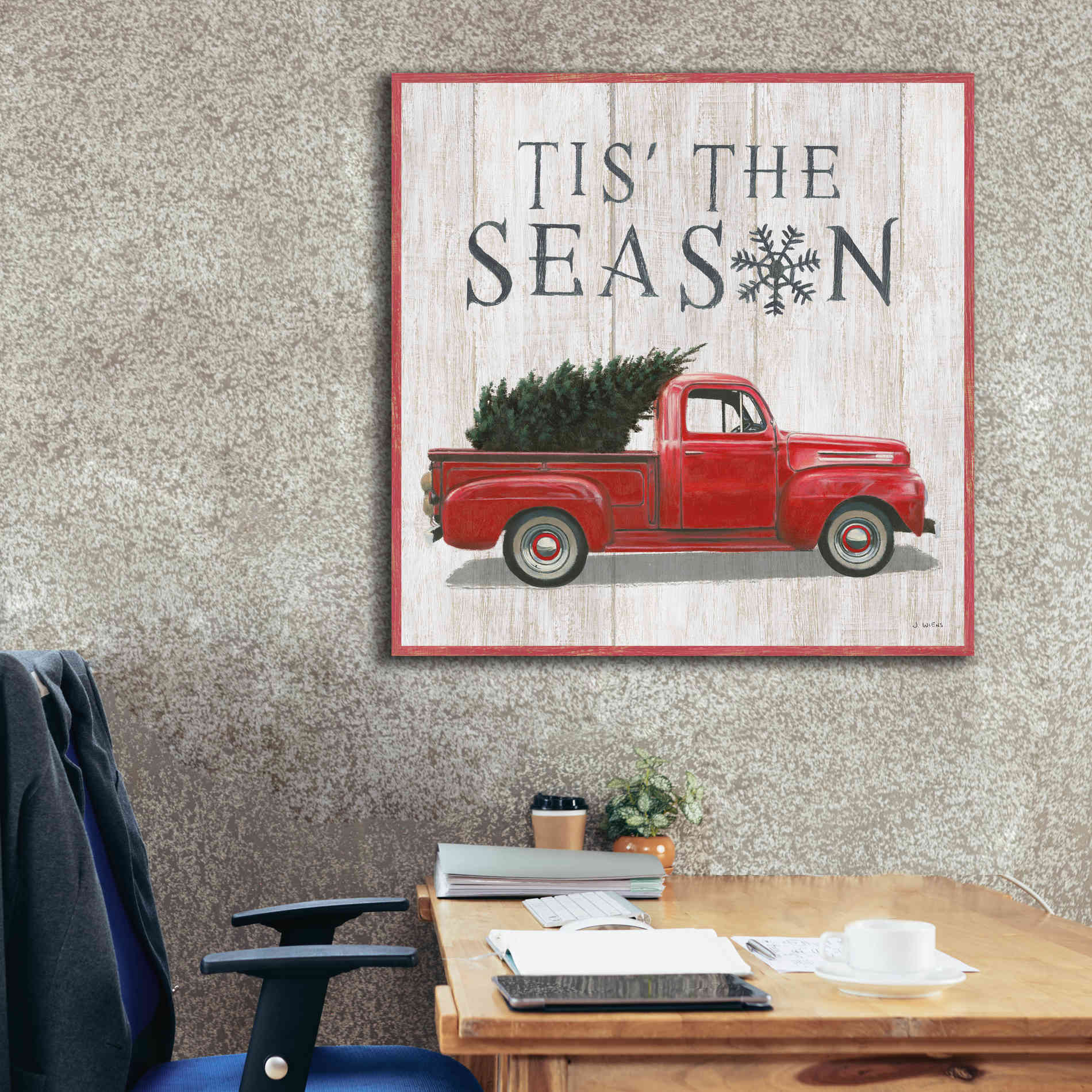 'Christmas Affinity XI' by James Wiens, Canvas Wall Art,37 x 37