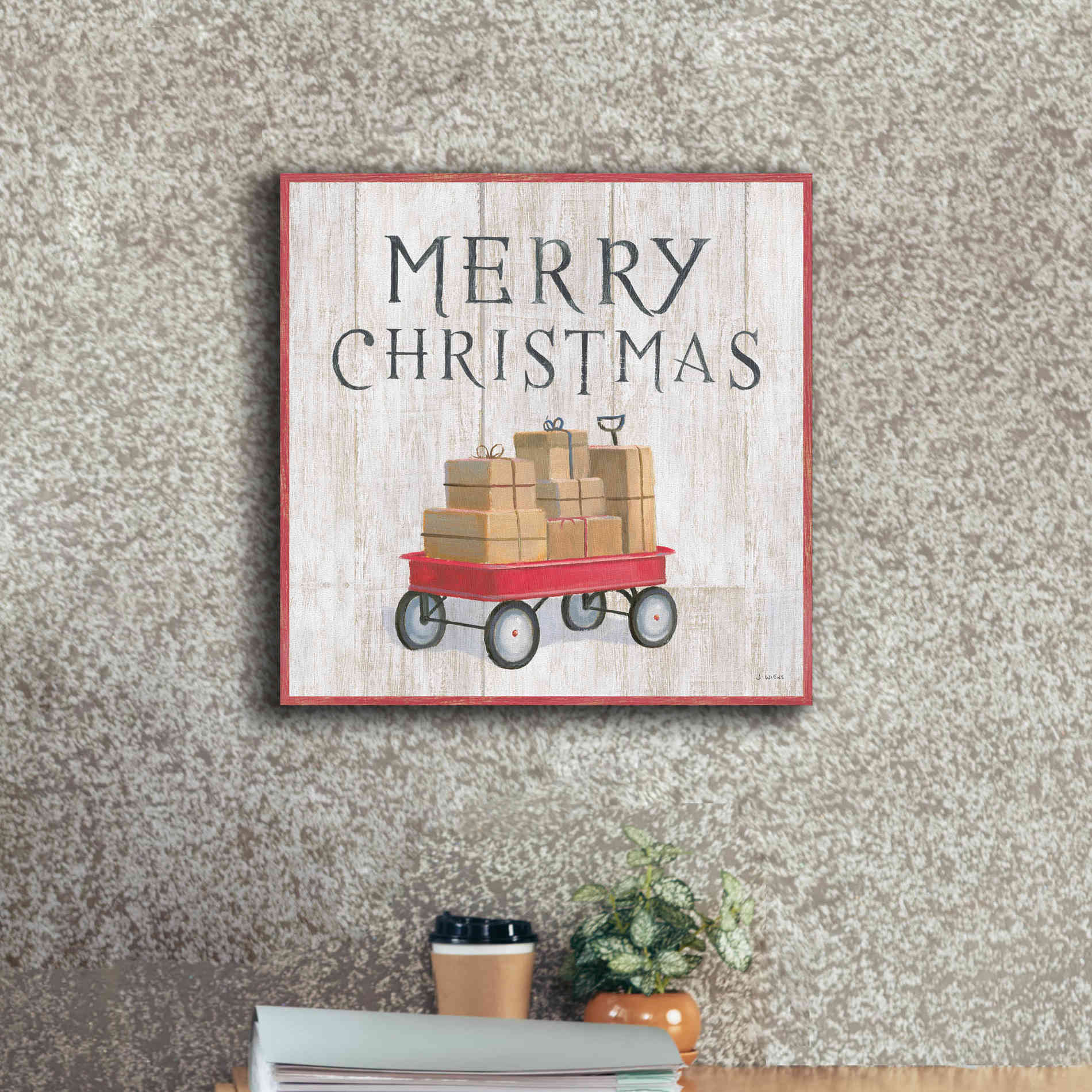 'Christmas Affinity XII' by James Wiens, Canvas Wall Art,18 x 18