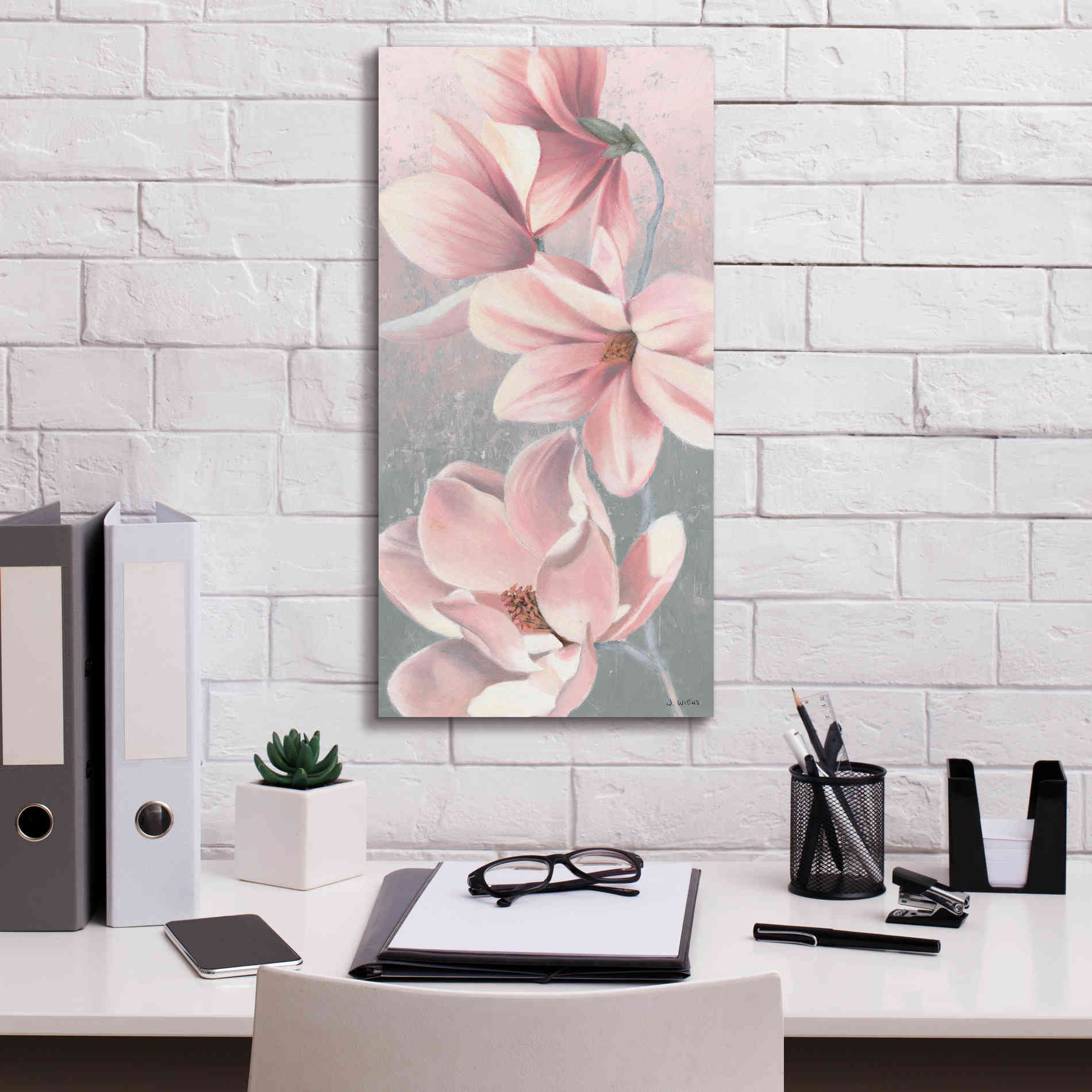 'Sunrise Blossom II' by James Wiens, Canvas Wall Art,12 x 24