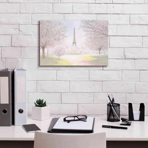 Image of 'Pretty Paris' by James Wiens, Canvas Wall Art,18 x 12