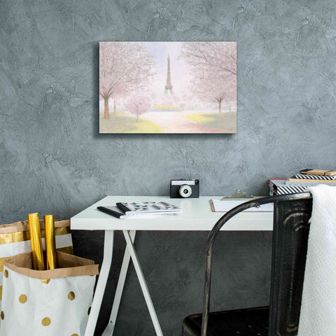 Image of 'Pretty Paris' by James Wiens, Canvas Wall Art,18 x 12