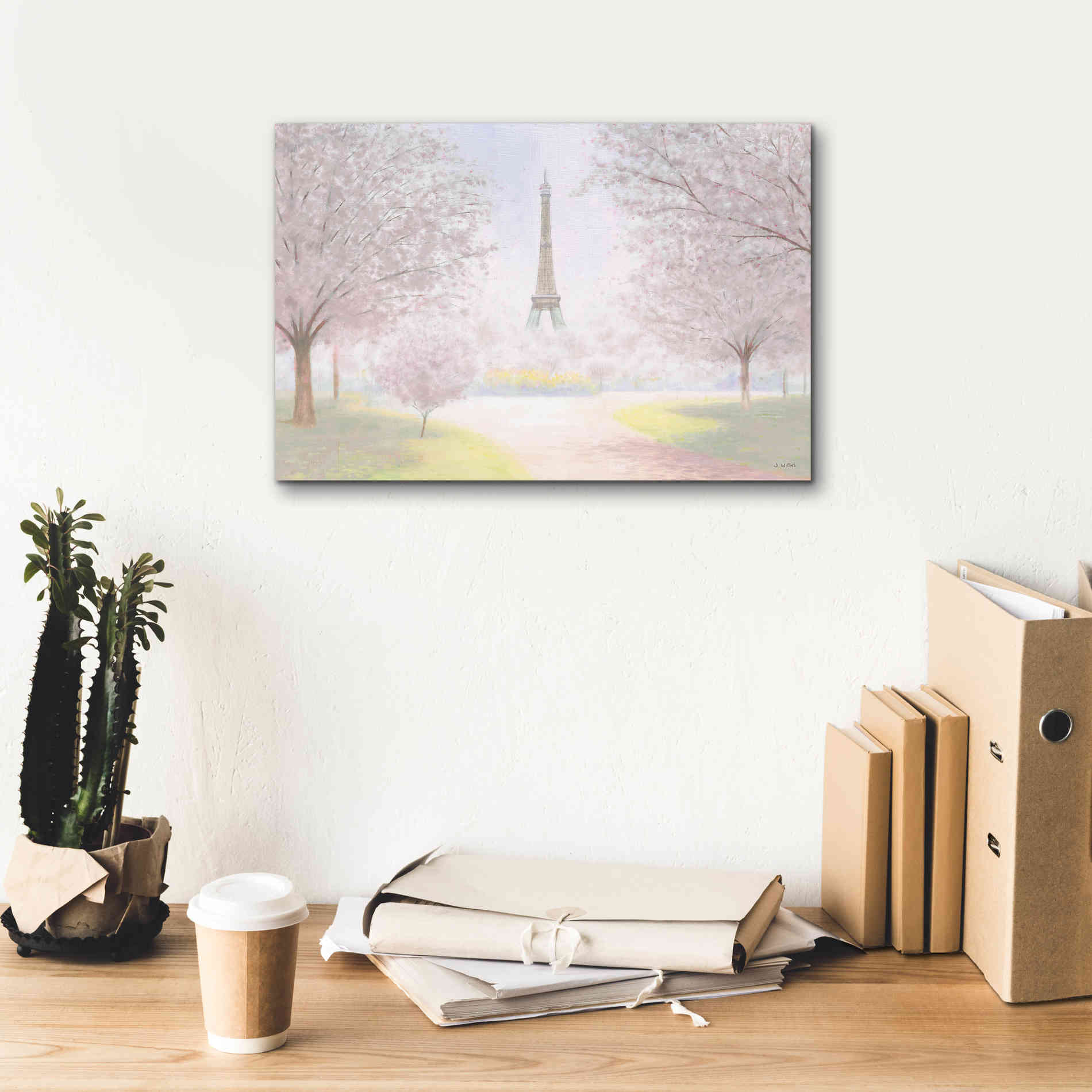 'Pretty Paris' by James Wiens, Canvas Wall Art,18 x 12