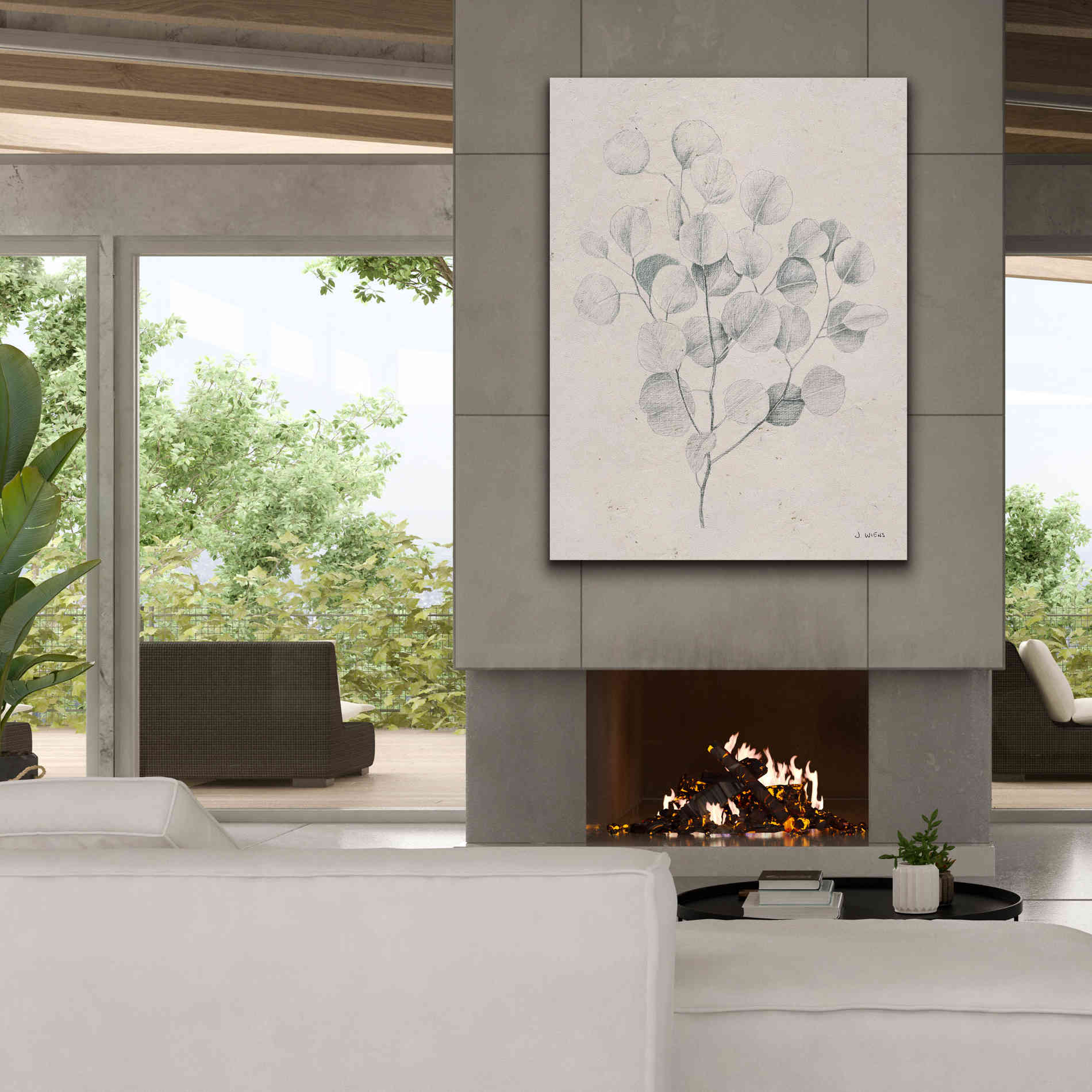 'Soft Summer Sketches II' by James Wiens, Canvas Wall Art,40 x 54